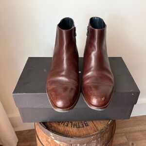 Avitto Leather Italian Chelsea Boots Men’s